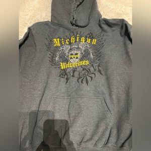 Vintage Michigan hoodie size medium oversized